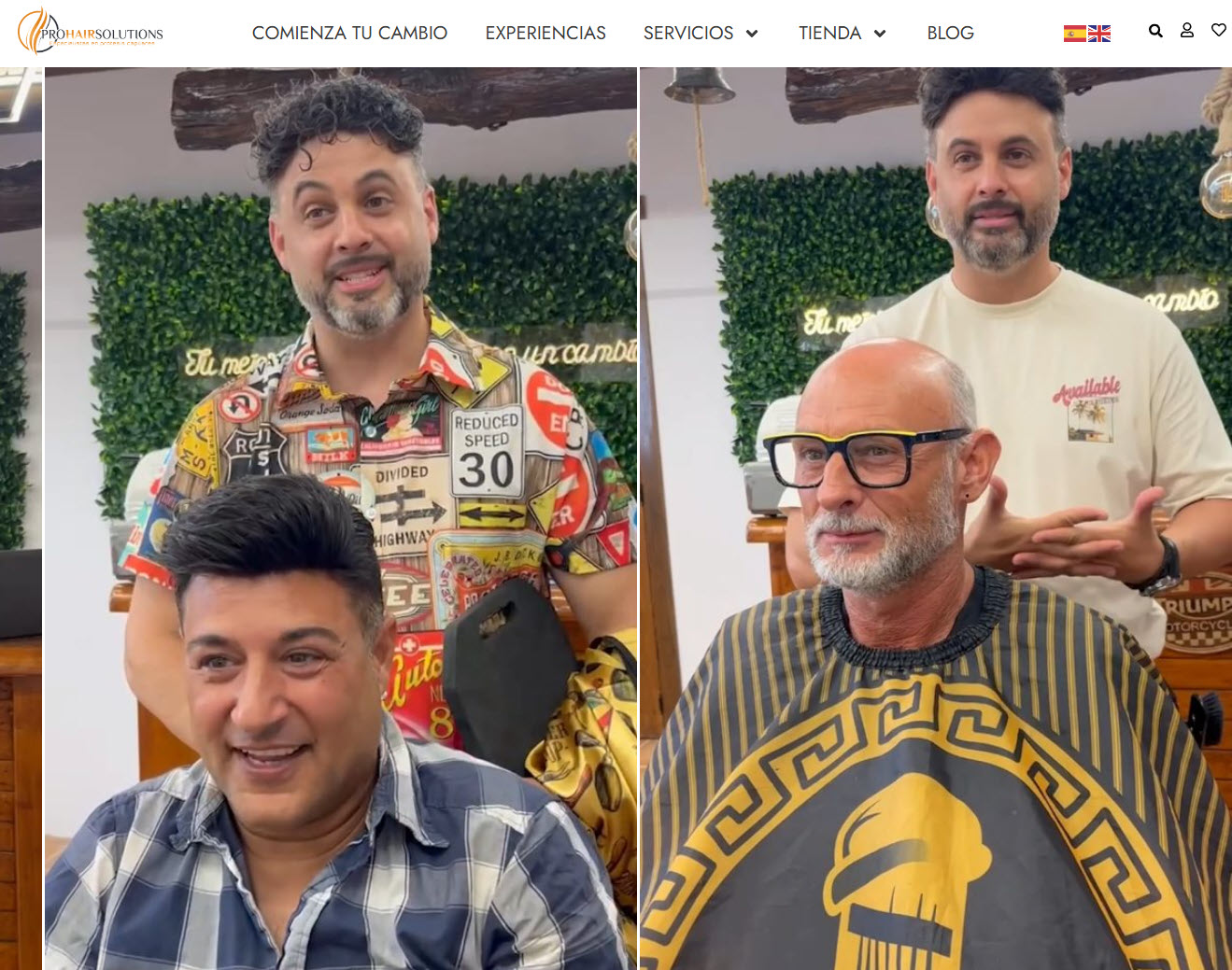 Successful stylists with satisfied customers